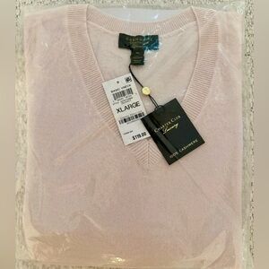 Luxury Women's 100% Cashmere Pink Sweater XL Charter Club